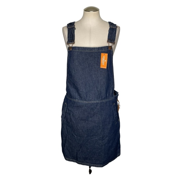uskees Dresses & Skirts - Uskees Georgia Denim Pinafore Dress Dark Wash US 14 NWT